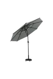 Garden Sanctuary Outdoor 3-Tier Garden Umbrella with Solar Lights & Fillable Stand in Dark Grey - thumbnail 3