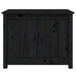 Berkfield Home Coffee Table Black 71x49x55 cm Solid Wood Pine - Size: 71 x 49 x 55 cm - thumbnail 6
