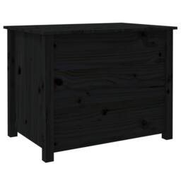 Berkfield Home Coffee Table Black 71x49x55 cm Solid Wood Pine - Size: 71 x 49 x 55 cm - thumbnail 9