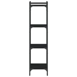 Berkfield Home Bookcase 4-Tier Black 40x30x120 cm Engineered Wood - Size: 40 x 30 x 120 cm - thumbnail 5