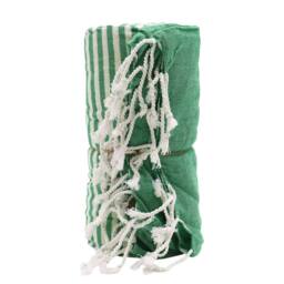 Four Candle Green Cotton Pareo Towel with Velcro Pocket 180 x 100cm - Size: 180 x 100 cm - thumbnail 2