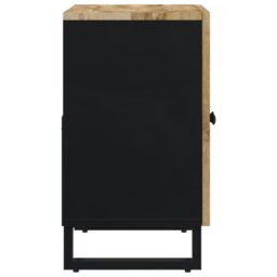 Berkfield Home Sink Cabinet 62x33x58 cm Solid Wood Mango & Engineered Wood in Brown - Size: 62 x 33 x 58 cm - thumbnail 5