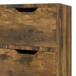 Berkfield Home Sideboard Smoked Oak 90x30x72 cm Engineered Wood in Brown - Size: 90 x 30 x 72 cm - thumbnail 7