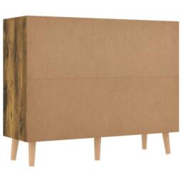 Berkfield Home Sideboard Smoked Oak 90x30x72 cm Engineered Wood in Brown - Size: 90 x 30 x 72 cm - thumbnail 5