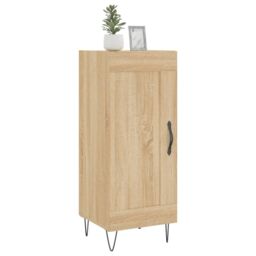 Berkfield Home Sideboard Sonoma Oak 34.5x34x90 cm Engineered Wood in Brown - thumbnail 3