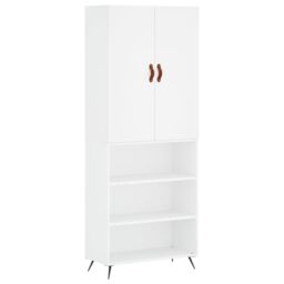 Berkfield Home Highboard White 69.5x34x180 cm Engineered Wood - thumbnail 2