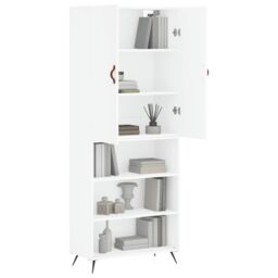 Berkfield Home Highboard White 69.5x34x180 cm Engineered Wood - thumbnail 3
