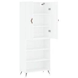 Berkfield Home Highboard White 69.5x34x180 cm Engineered Wood - thumbnail 4