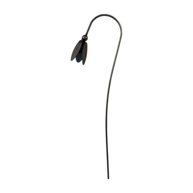Poppyforge Closed Snowdrop Garden Art (Pack of 3) - Steel - W6 x H100 cm in Black - image 1