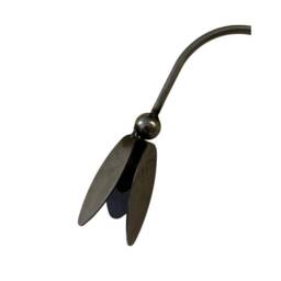 Poppyforge Closed Snowdrop Garden Art (Pack of 3) - Steel - W6 x H100 cm in Black - thumbnail 2