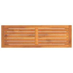 Berkfield Home Garden Bench 110x35x45 cm Solid Wood Acacia in Brown - Size: 110 x 35 x 45 cm - thumbnail 5