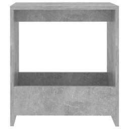 Berkfield Home Side Table Concrete Grey 50x26x50 cm Engineered Wood - Size: 50 x 26 x 50 cm - thumbnail 4