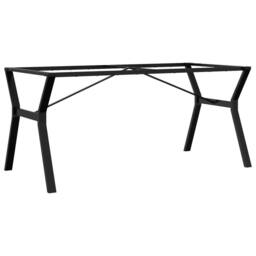 Berkfield Home Durable Dining Table Legs Y-Frame 160x80x73 cm Steel in Black - Size: 160 x 80 x 73 cm - thumbnail 3