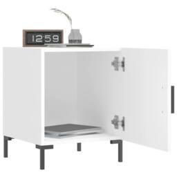 Berkfield Home Bedside Cabinets 2 pcs White 40x40x50 cm Engineered Wood - Size: 40 x 40 x 50 cm - thumbnail 9