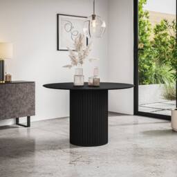 More4Homes Arlo Round Dining Table w Black Legs - thumbnail 5