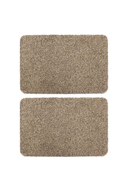 JVL Tanami Doormat Set of 2 - Beige - Size: 50 cm x 75 cm - image 1