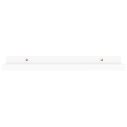 Berkfield Home Wall Shelves 4 pcs White 40x9x3 cm - Size: 40 x 9 x 3 cm - thumbnail 5
