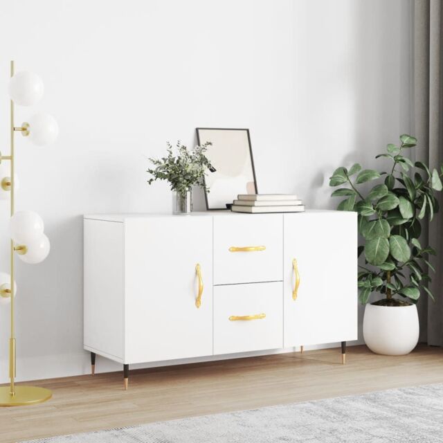 Berkfield Home Sideboard White 100x36x60 cm Engineered Wood - Size: 100 x 36 x 60 cm - image 1