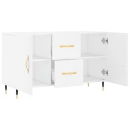 Berkfield Home Sideboard White 100x36x60 cm Engineered Wood - Size: 100 x 36 x 60 cm - thumbnail 5