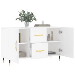 Berkfield Home Sideboard White 100x36x60 cm Engineered Wood - Size: 100 x 36 x 60 cm - thumbnail 4