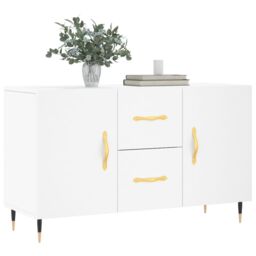 Berkfield Home Sideboard White 100x36x60 cm Engineered Wood - Size: 100 x 36 x 60 cm - thumbnail 3