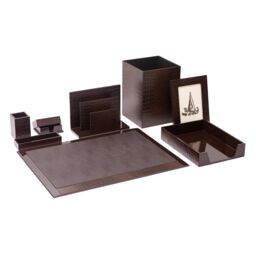 Posh Trading Company Chelsea Paper Tray - Vintage Croc in Brown - thumbnail 2