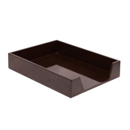 Posh Trading Company Chelsea Paper Tray - Vintage Croc in Brown - thumbnail 3