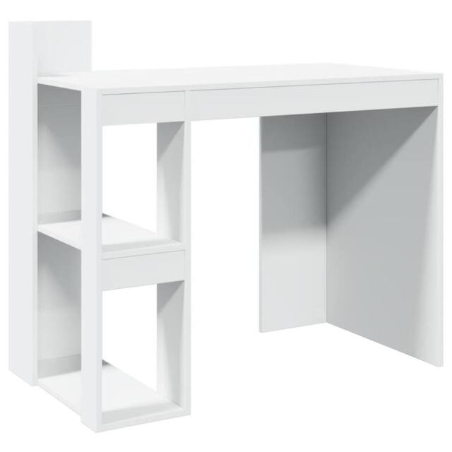 Berkfield Home Office Desk White 103.5x56.5x94 cm Engineered Wood - image 1