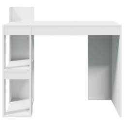 Berkfield Home Office Desk White 103.5x56.5x94 cm Engineered Wood - thumbnail 4