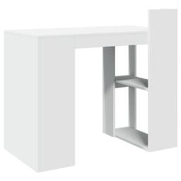 Berkfield Home Office Desk White 103.5x56.5x94 cm Engineered Wood - thumbnail 6