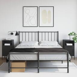 Berkfield Home Sturdy Bedside Cabinets 2 pcs Black 36x39x68 cm Steel - Size: 36 x 39 x 68 cm - thumbnail 2