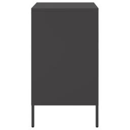 Berkfield Home Sturdy Bedside Cabinets 2 pcs Black 36x39x68 cm Steel - Size: 36 x 39 x 68 cm - thumbnail 7