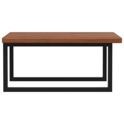 Berkfield Home Basin Shelf Wall Mounted Steel & Solid Wood Oak in Brown - thumbnail 5
