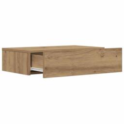 Berkfield Home TV Cabinet with LED Lights Artisan Oak 60x35x15.5 cm in Brown - thumbnail 7
