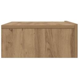 Berkfield Home TV Cabinet with LED Lights Artisan Oak 60x35x15.5 cm in Brown - thumbnail 8