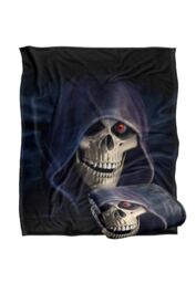 JQ Licensing Royce Mcclure Grim Reaper Silky Touch Super Soft Throw Blanket 152 X 127 cm in White - thumbnail 2
