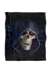 JQ Licensing Royce Mcclure Grim Reaper Silky Touch Super Soft Throw Blanket 152 X 127 cm in White - thumbnail 1