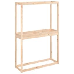 Berkfield Home Tire Rack 120x40x180 cm Solid Wood Pine in Brown - Size: 120 x 40 x 180 cm - thumbnail 2