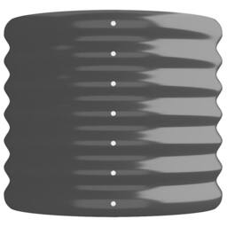 Berkfield Home Garden Raised Bed Powder-coated Steel 332x40x36 cm Anthracite in Charcoal - Size: 332 x 40 x 36 cm - thumbnail 4