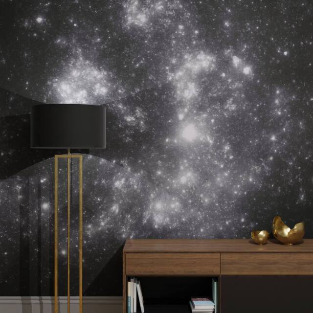 Superfresco Easy Stardust Night Print To Order 3m x 2.8m Mural in Blue - image 1