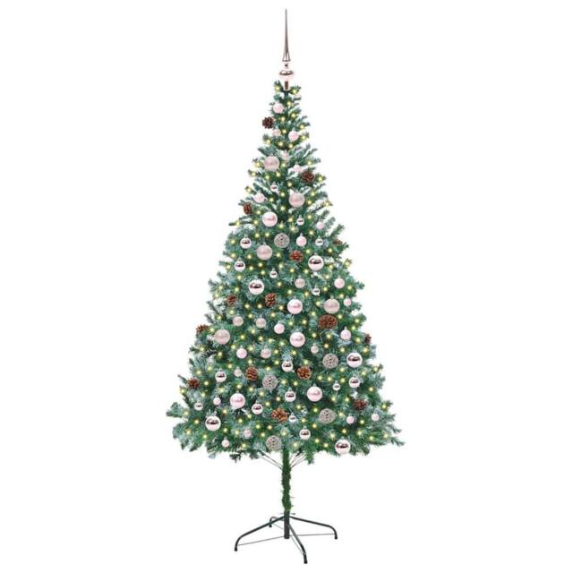 Berkfield Home Elegant Artificial Christmas Tree with Stand Green 210 cm PVC and - image 1