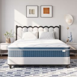 Dprodo Medium Firm Hybrid Mattress 27CM - Memory Foam & Pocket Springs in White - Size: Double - thumbnail 4