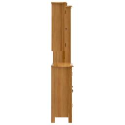 Berkfield Home Beautiful 3 Piece Bathroom Furniture Set Solid Wood Pine in Brown - thumbnail 6