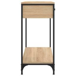 Berkfield Home Console Table Sonoma Oak 75x34.5x75 cm Engineered Wood in Light Tan - thumbnail 7