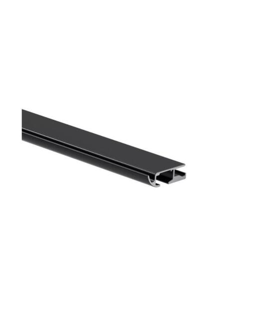 New Edge Blinds Black Hidden Ceiling Fix Aluminium Curtain Hanging Track - Size: 140 cm - image 1