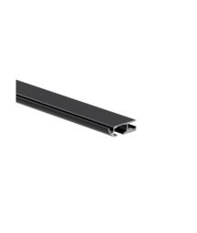 New Edge Blinds Black Hidden Ceiling Fix Aluminium Curtain Hanging Track - Size: 140 cm