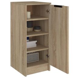 Berkfield Home Shoe Cabinet Sonoma Oak 30x35x70 cm Engineered Wood in Brown - Size: 30 x 35 x 70 cm - thumbnail 4