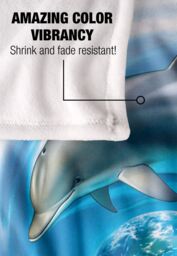 JQ Licensing Royce Mcclure Dolphin World Silky Touch Super Soft Throw Blanket 152 X 127 cm in White - thumbnail 4