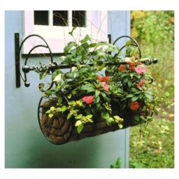 Poppyforge Regal Swing Planter Planter - Solid Steel - L45xW60xH117 cm - Black