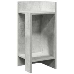 Berkfield Home Side Tables 2 pcs with Shelf Concrete Grey 25.5x27x60 cm - thumbnail 5